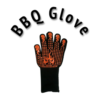 One piece heat-resistant BBQ gloves
